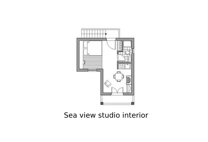 Sea view studio